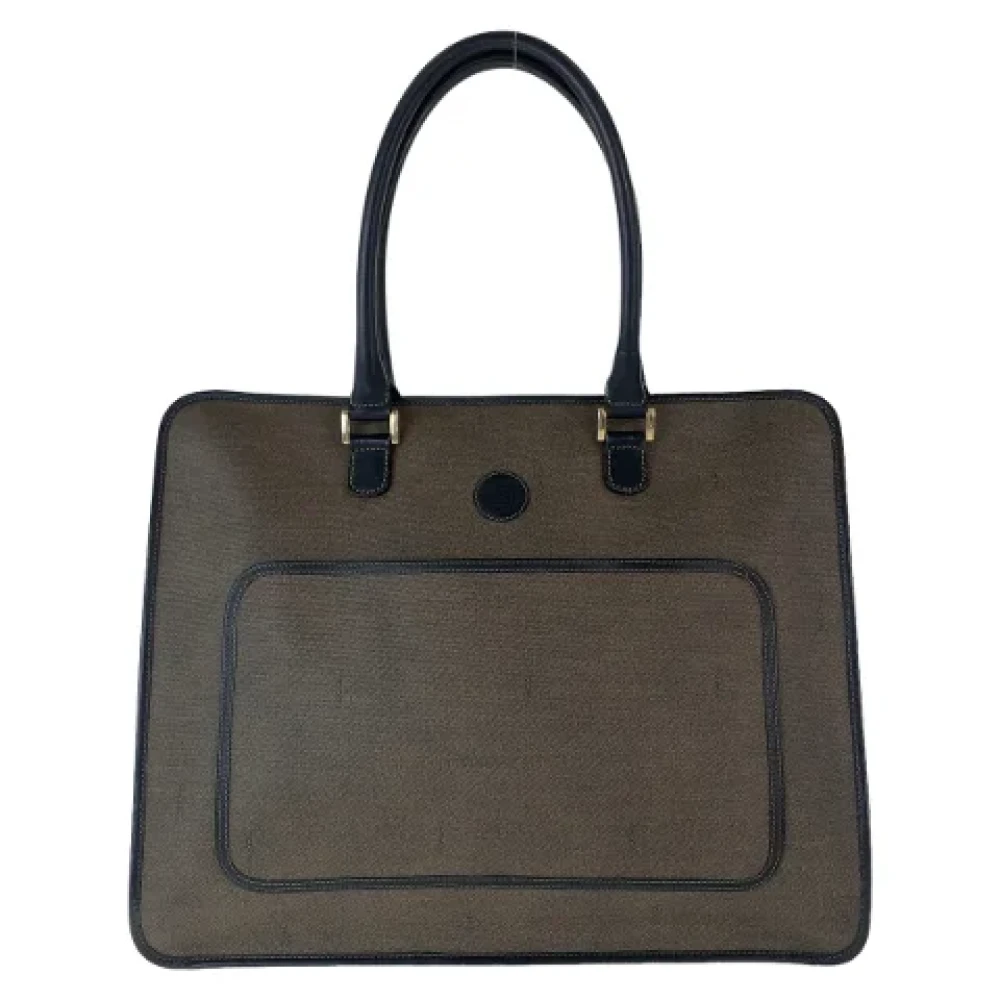 Fendi Vintage Pre-owned Canvas handbags Brown Dames