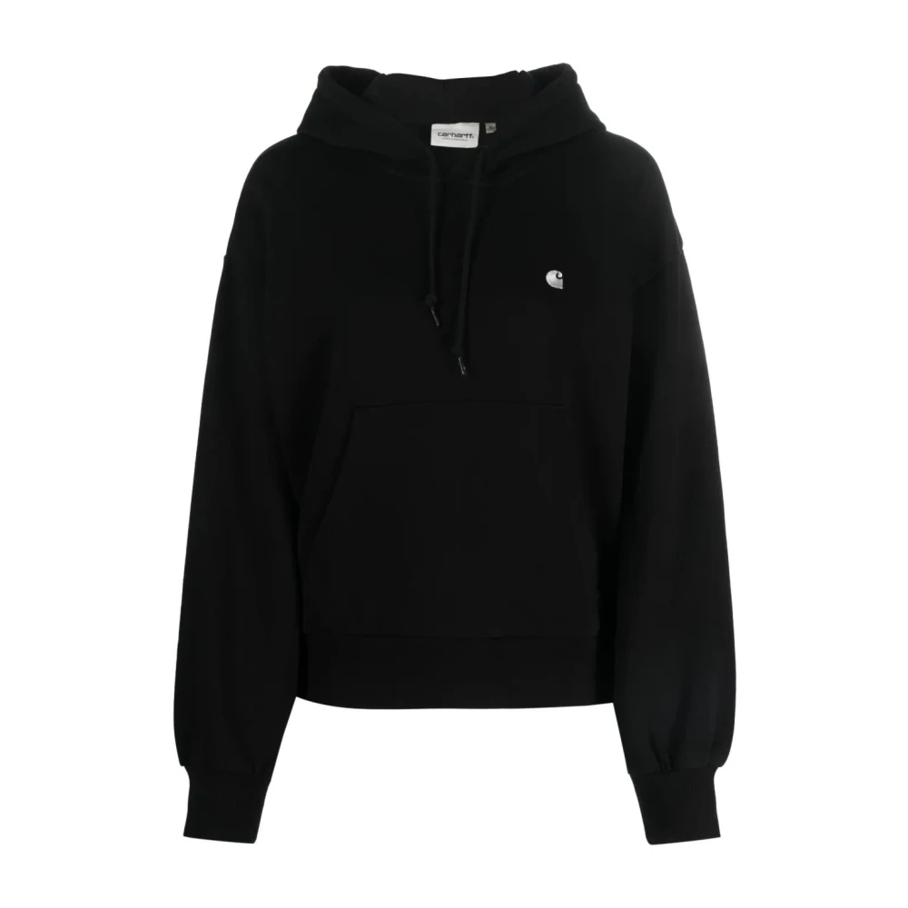 Carhartt Wip Women's Black Hoodies, Xs, Hooded Casey Sweatshirt
