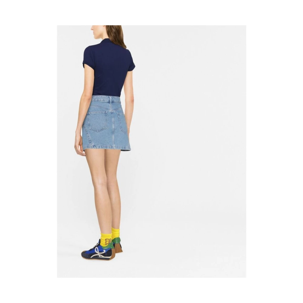 Ralph Lauren Julie Polo Shirt met Logo-borduursel Blue Dames