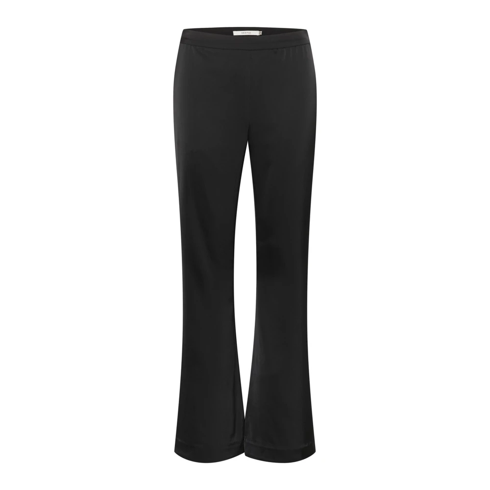 Gestuz Flared Broek Zwart Stijlvol Must-Have Black Dames