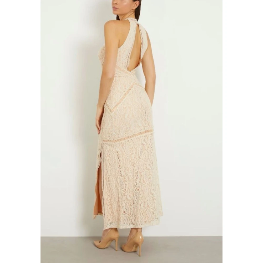 Guess Elegante Liza Jurk voor Vrouwen Beige Dames