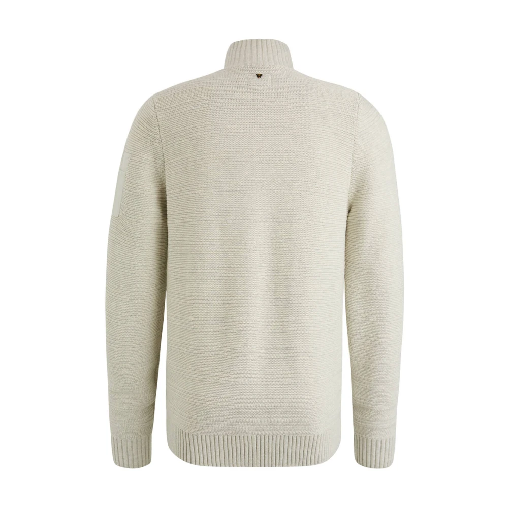 PME Legend Gebreide Katoenen Ritsjas Beige Heren