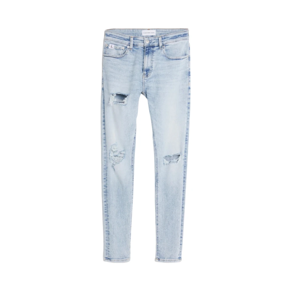 Calvin Klein Jeans Men's Blue Skinny Cotton Jeans Accessories - Slim Fit Jeans - W36 L32 - Jeans