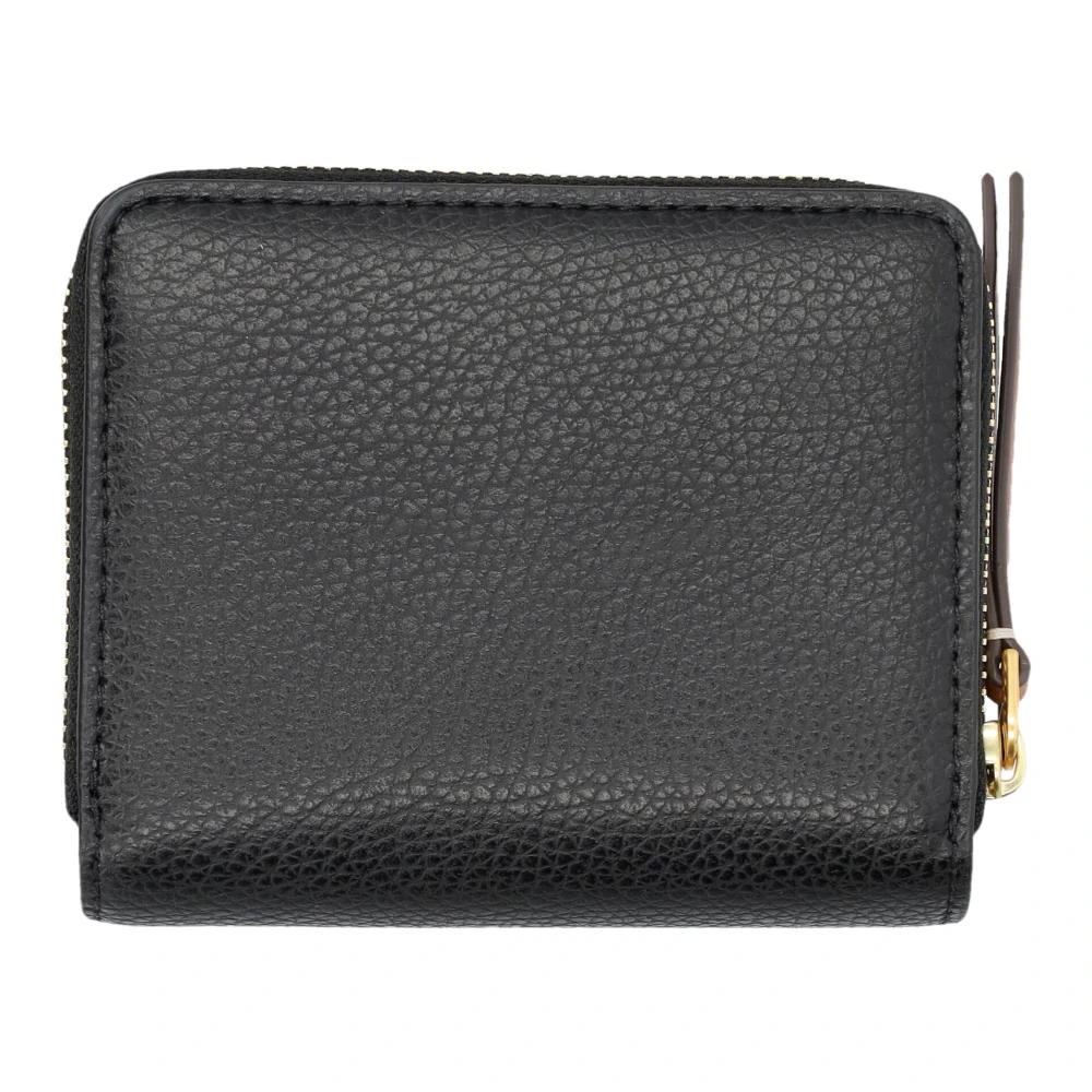 TORY BURCH Zwarte Pebble Bi-Fold Portemonnee Accessoires Black Dames
