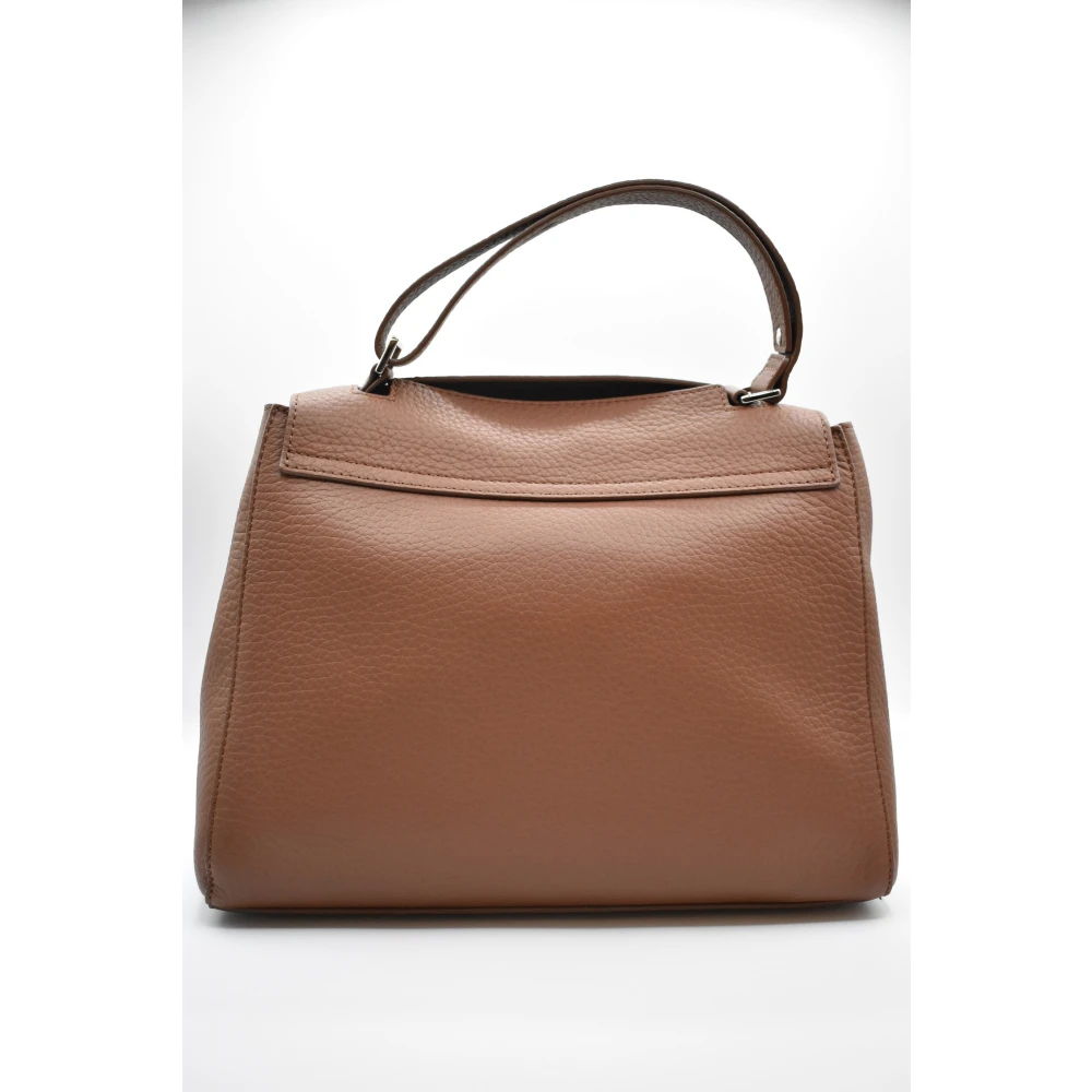 Orciani Elegante Handtas Kastanje Beige Dames