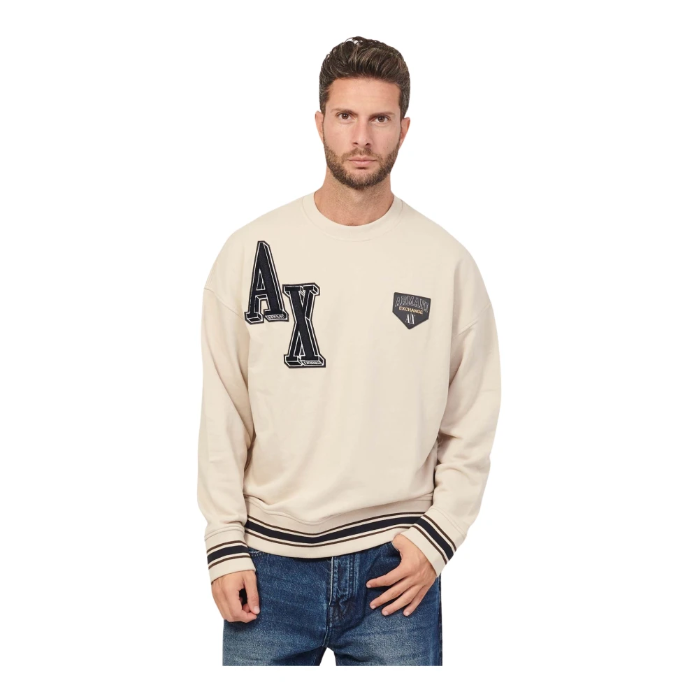 Armani Exchange Sweatshirts Beige Heren