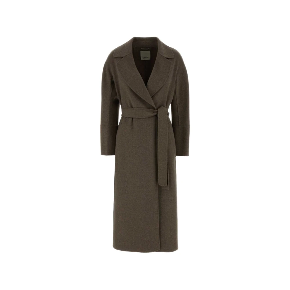 Max Mara Women's Brown Elisa Coat - Belted Coats - 2XS - Coats