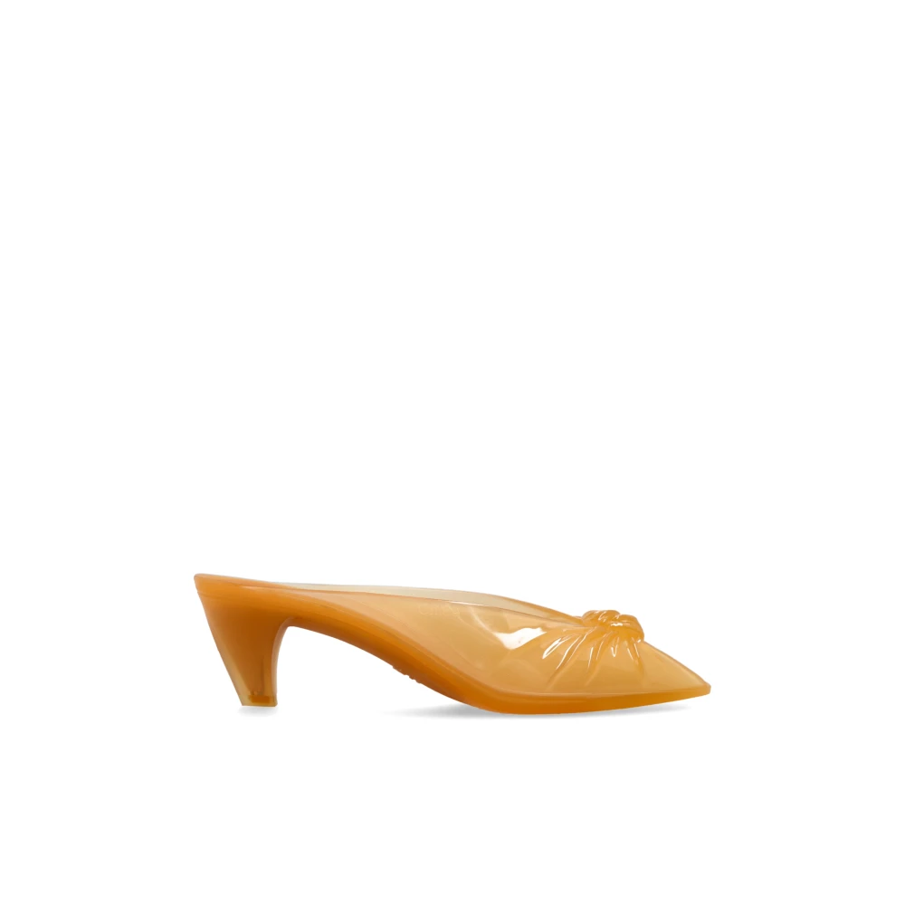 Chloé Women's Brown Heeled Mules, 3 Uk, Jelly Mules