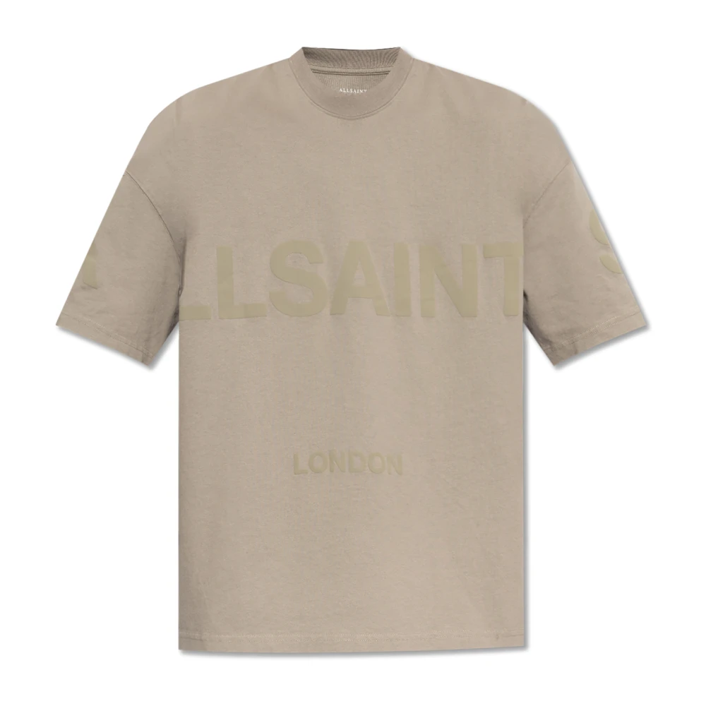 AllSaints Biggy T-shirt in oversize stijl Beige Heren