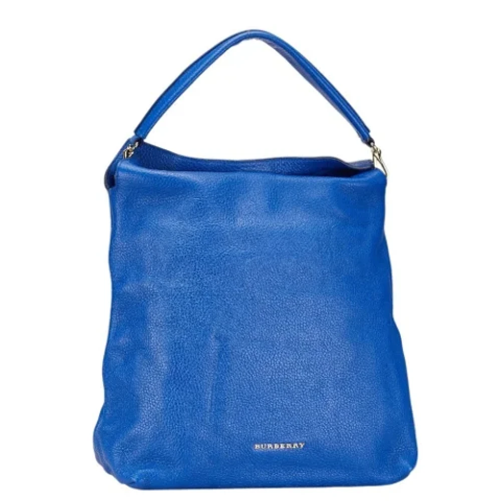 Burberry Vintage Pre-owned Leather handbags Blue Dames