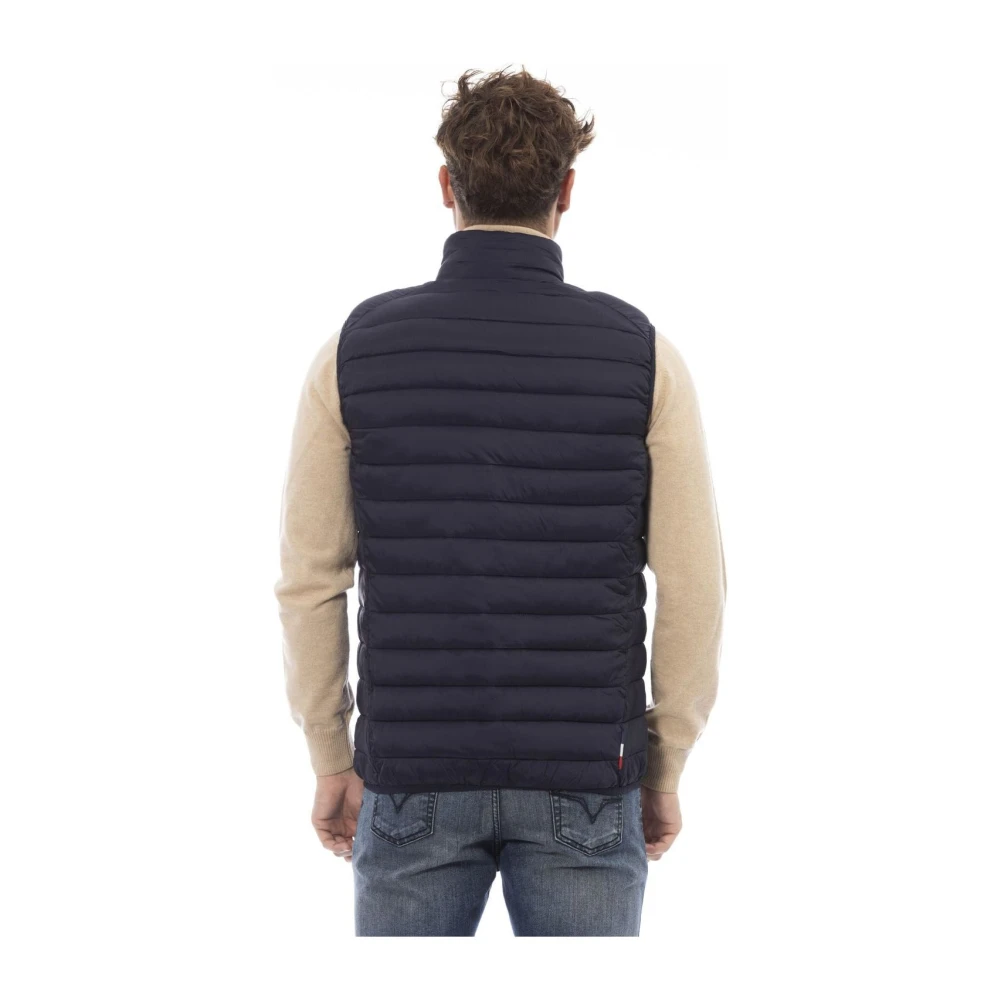 Invicta Heren Gewatteerd Vest Horizontale Patch Blue Heren