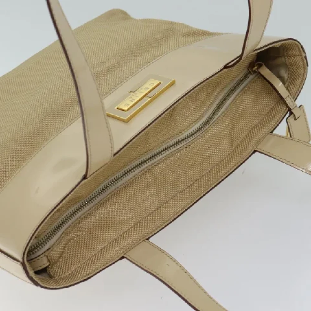 Celine Vintage Pre-owned Canvas celine-bags Beige Dames