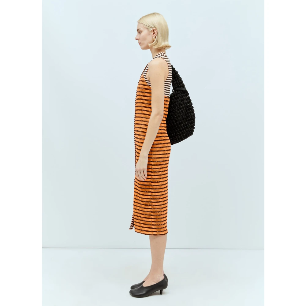 Reward If Found Gestreepte Geribbelde Jurk Multicolor Dames