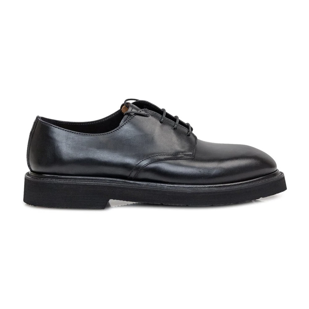 Premiata Men's Black Loafer Lace-Up Derbies Shoes Size 7 Uk