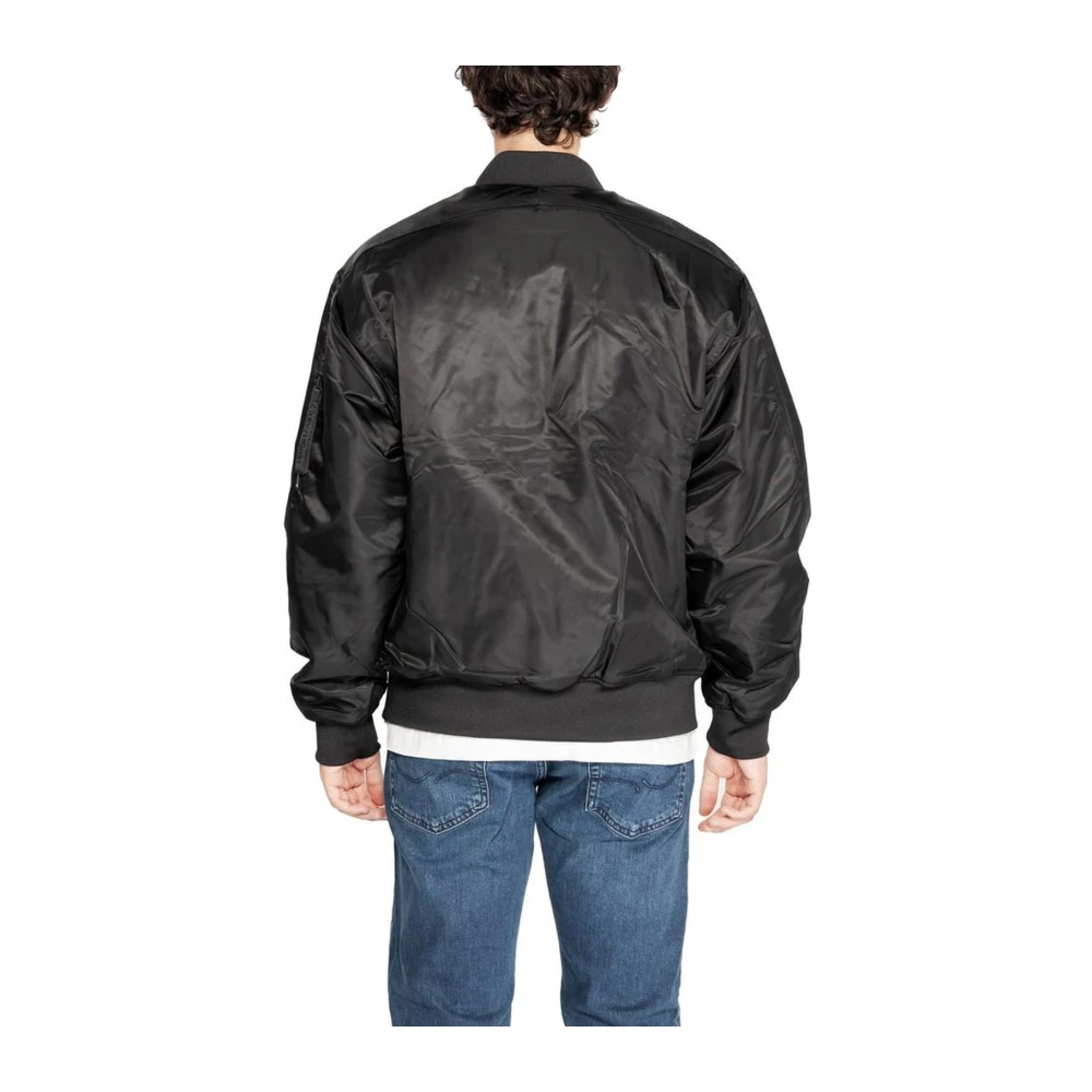 Calvin Klein Jeans Zwarte Lichtgewicht Polyamide Jas Heren Collectie Black Heren