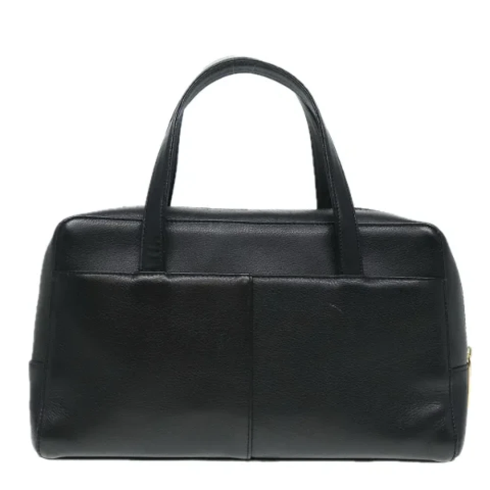 Burberry Vintage Pre-owned Leather handbags Black Dames