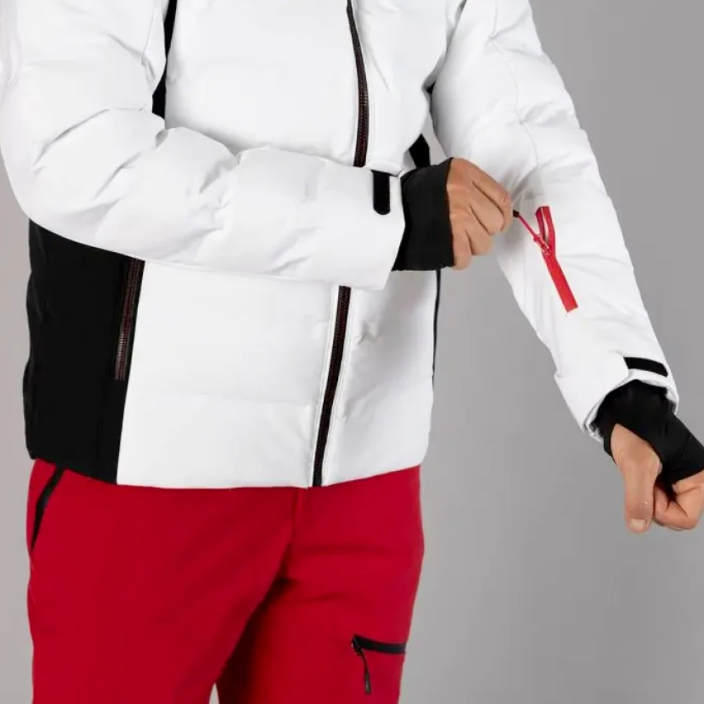 CMP Witte Winterjas Waterdicht Elastische Stof White Heren