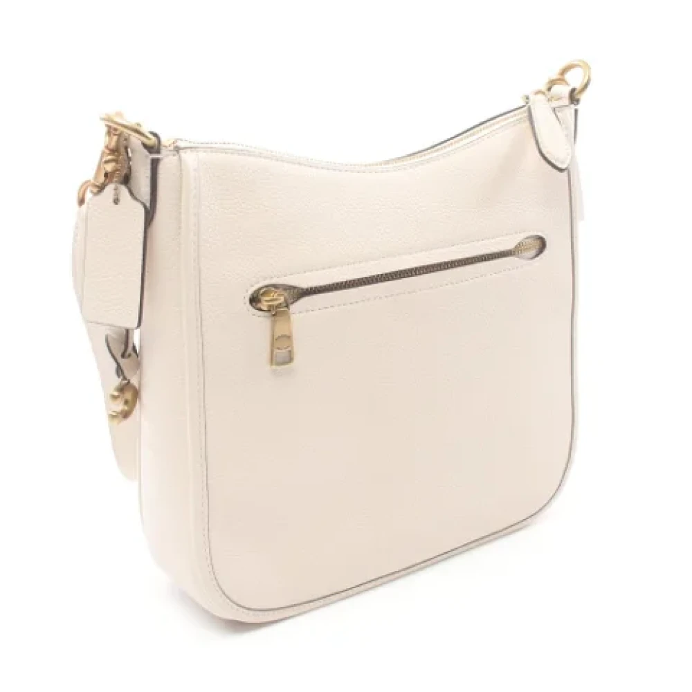 Coach Pre-owned Leather shoulder-bags White Dames