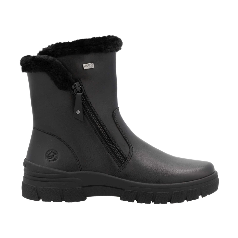 Remonte Women's Black Winter Boots, 4 Uk, Casual Ankle Boots For