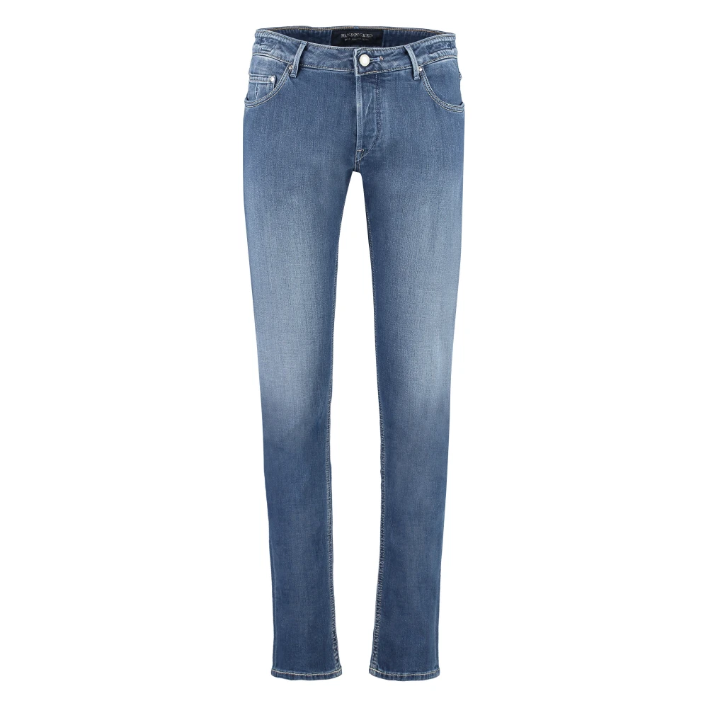 Hand Picked Klassieke Straight-Leg Jeans Blue Heren