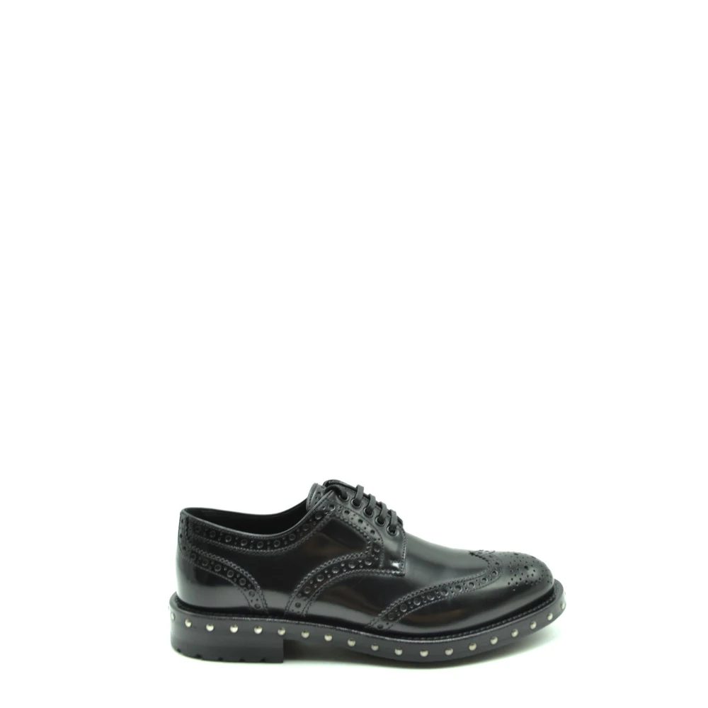 Dolce & Gabbana Women's Black Lace-Up Shoes
