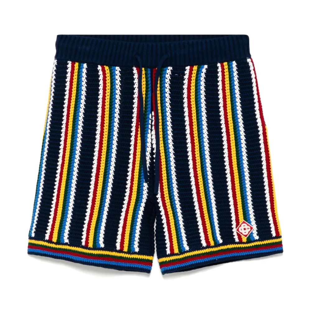 Casablanca Navy Crochet Shacket Mps25 KW 837 Multicolor Heren