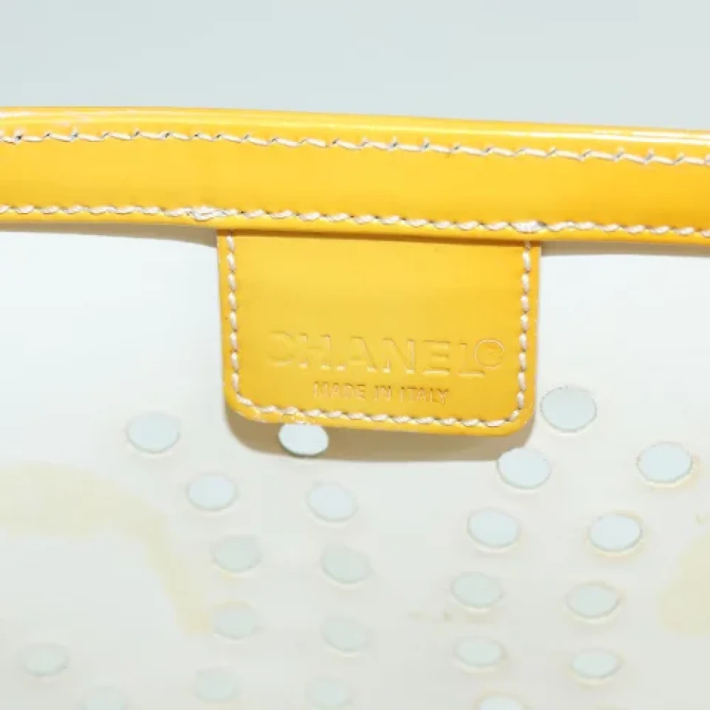 Chanel Vintage Pre-owned Leather chanel-bags Yellow Dames