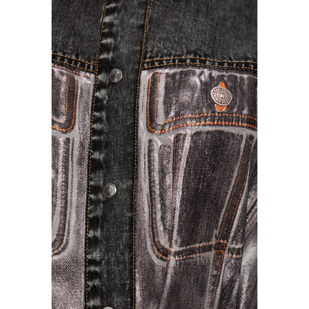 Diesel D-Anish-A jurk met kraag Gray Dames