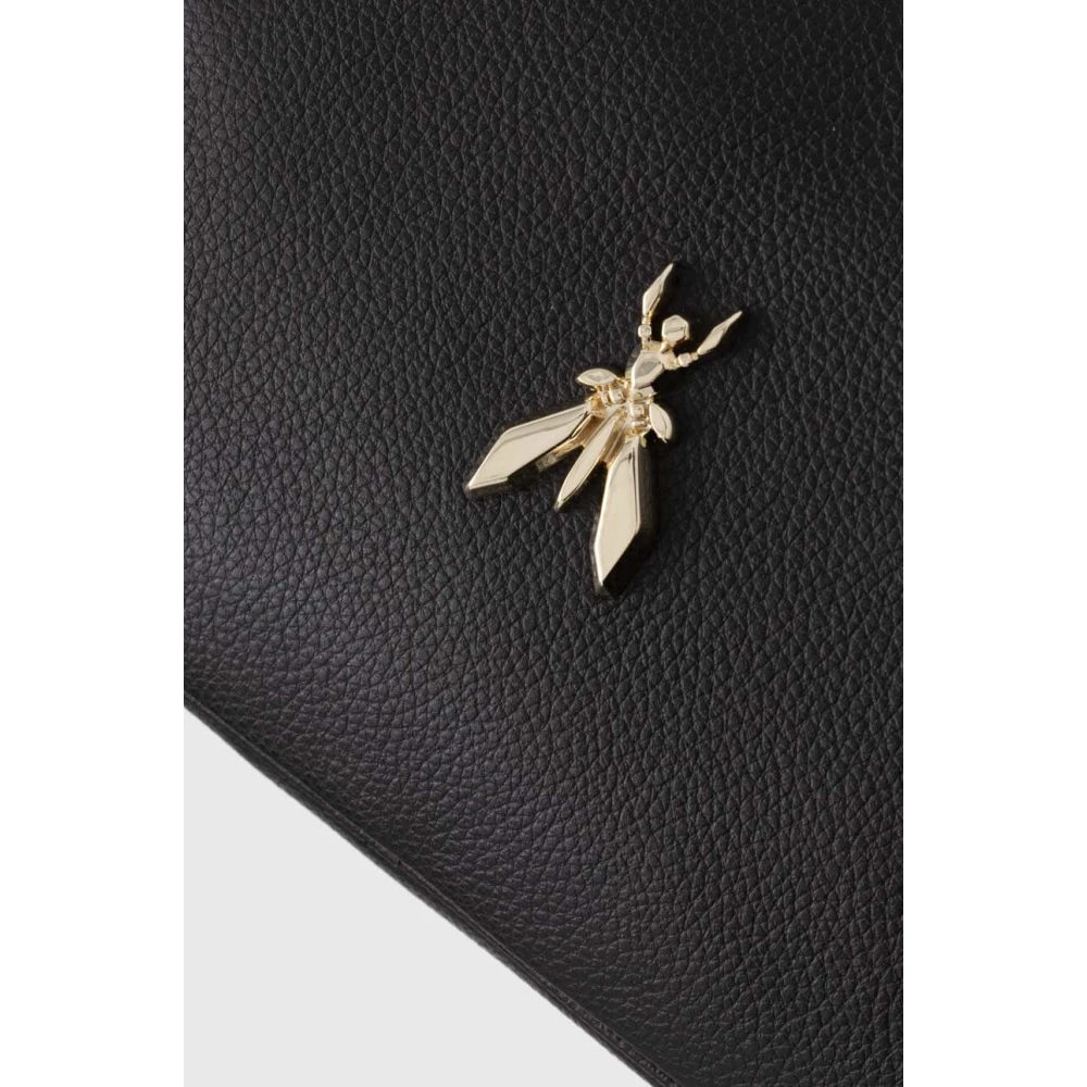 PATRIZIA PEPE Vliegleren Tas Art. 8B0218L001 Black Dames