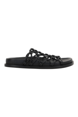 black-leather-flat-sandals