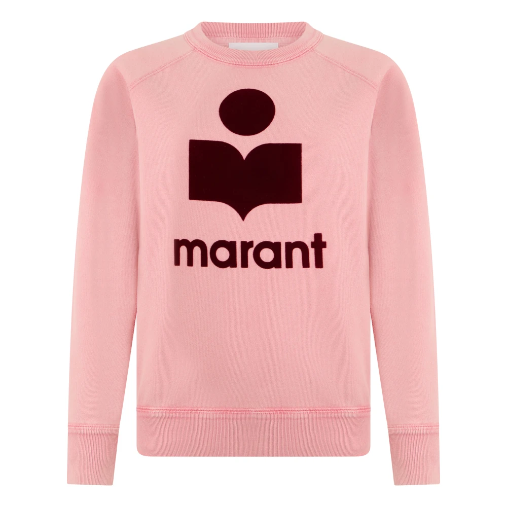 Isabel Marant Women's Pink Cotton Blend Sweatshirt With Logo