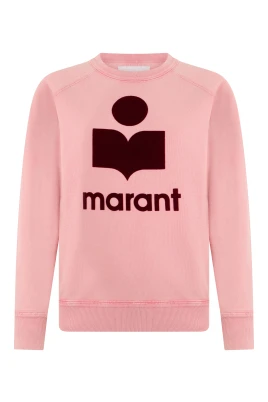 Bomullsblandad sweatshirt med logotyp