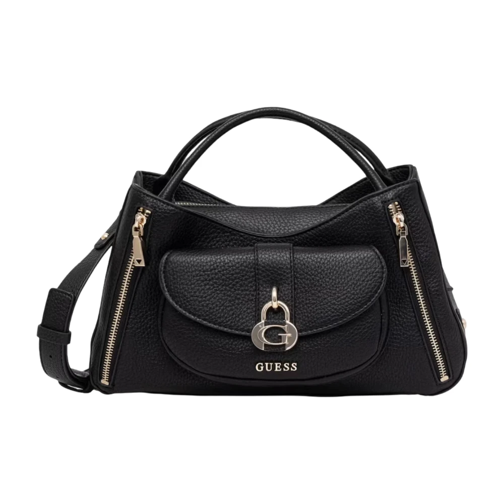 Guess Women's Black Handbags, One Size, Jessa Girlfriend Satchel