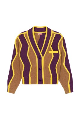 cardigan-en-laine-raye