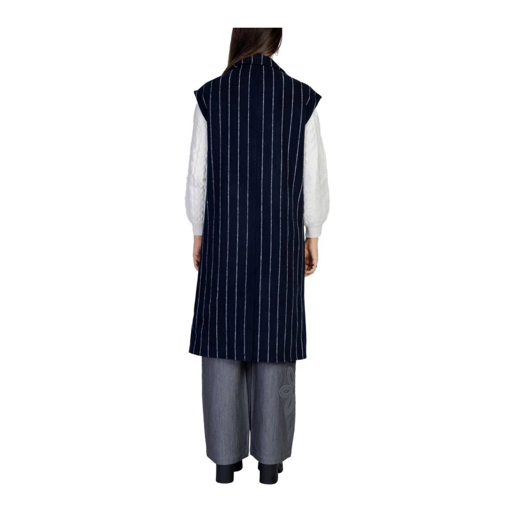 Ichi Herfst Winter Damesjassen en -jassen Blue Dames