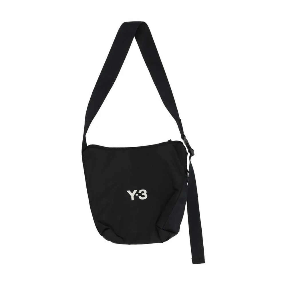 Y-3 Schoudertas met Monogram en Meerdere Zakken Black Dames