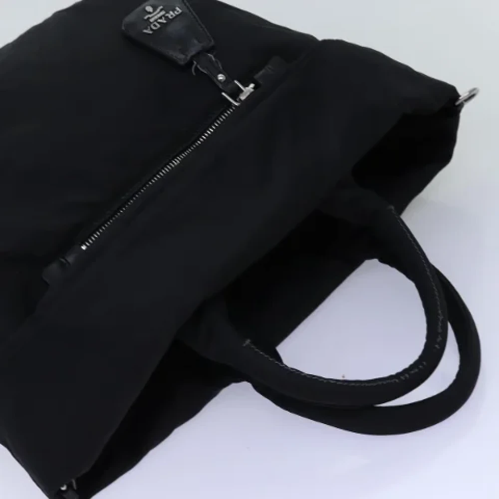 Prada Vintage Pre-owned Nylon prada-bags Black Dames