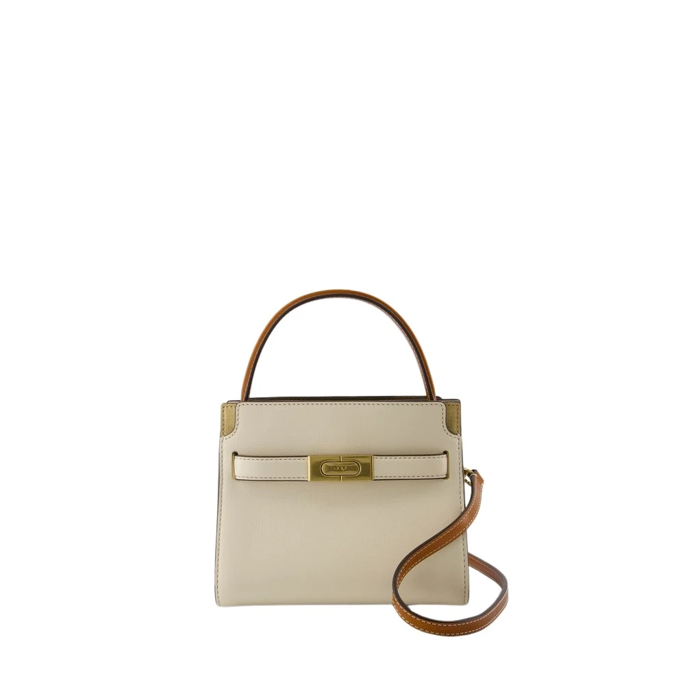 TORY BURCH Kleine Dubbele Tas in Neutraal Crème Beige Dames