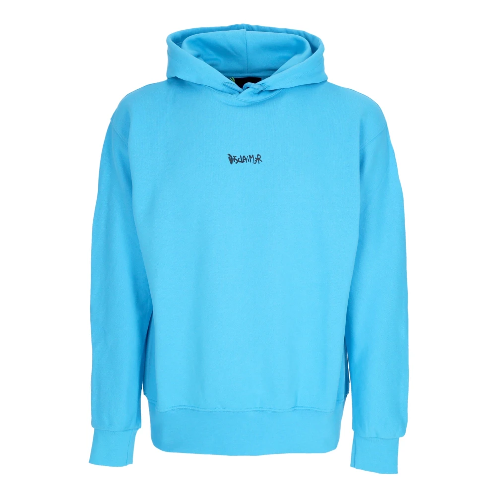 Disclaimer Men's Blue Cotton Hoodie With Ribbed Cuffs - Hoodies - Xl - Sweatshirts & Hoodies
