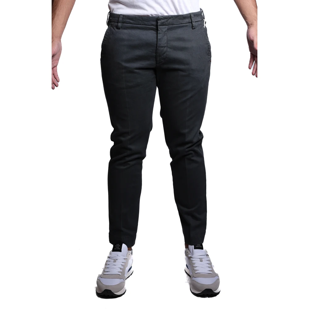 Entre amis Blauwe Nacht Katoen Elastaan Broek A258188 488 Blue Heren