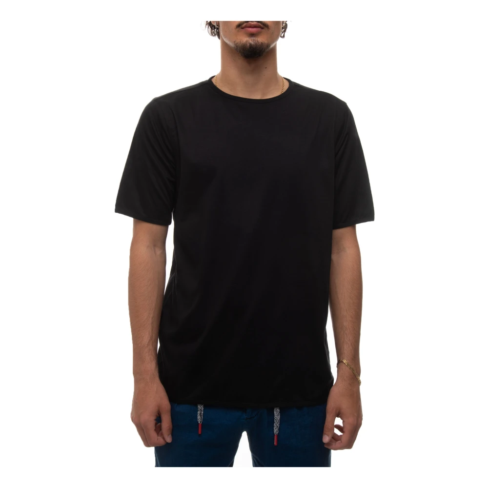 Kiton - Tops > T-Shirts - Black - Kiton - Modalova