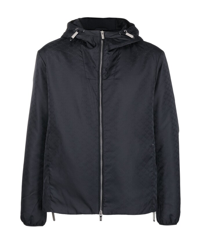 monogram-pattern-hooded-jacket