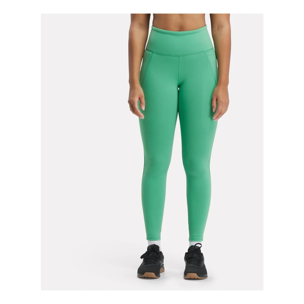 Reebok Lux High Rise Tight Leggings Green Dames