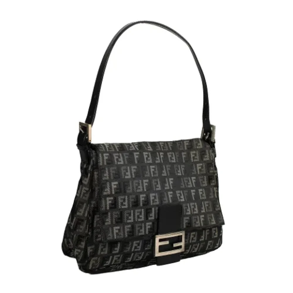 Fendi Vintage Pre-owned Canvas fendi-bags Gray Dames