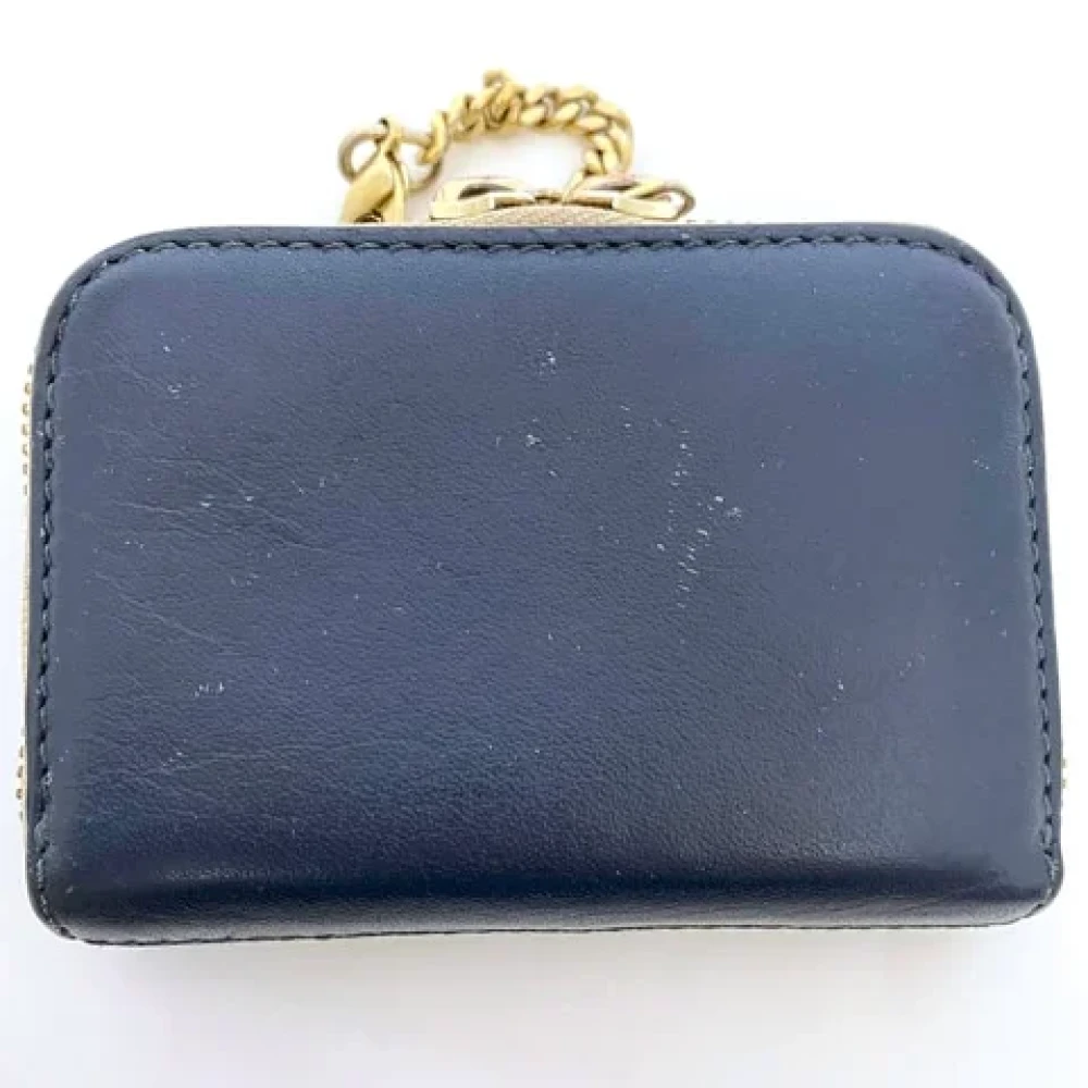 Chloé Pre-owned Leather wallets Blue Dames