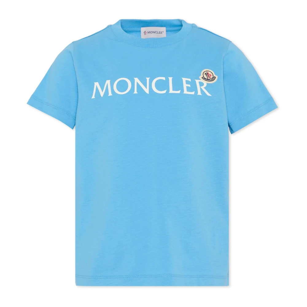 Moncler Boys Blue Short Sleeve T-Shirt