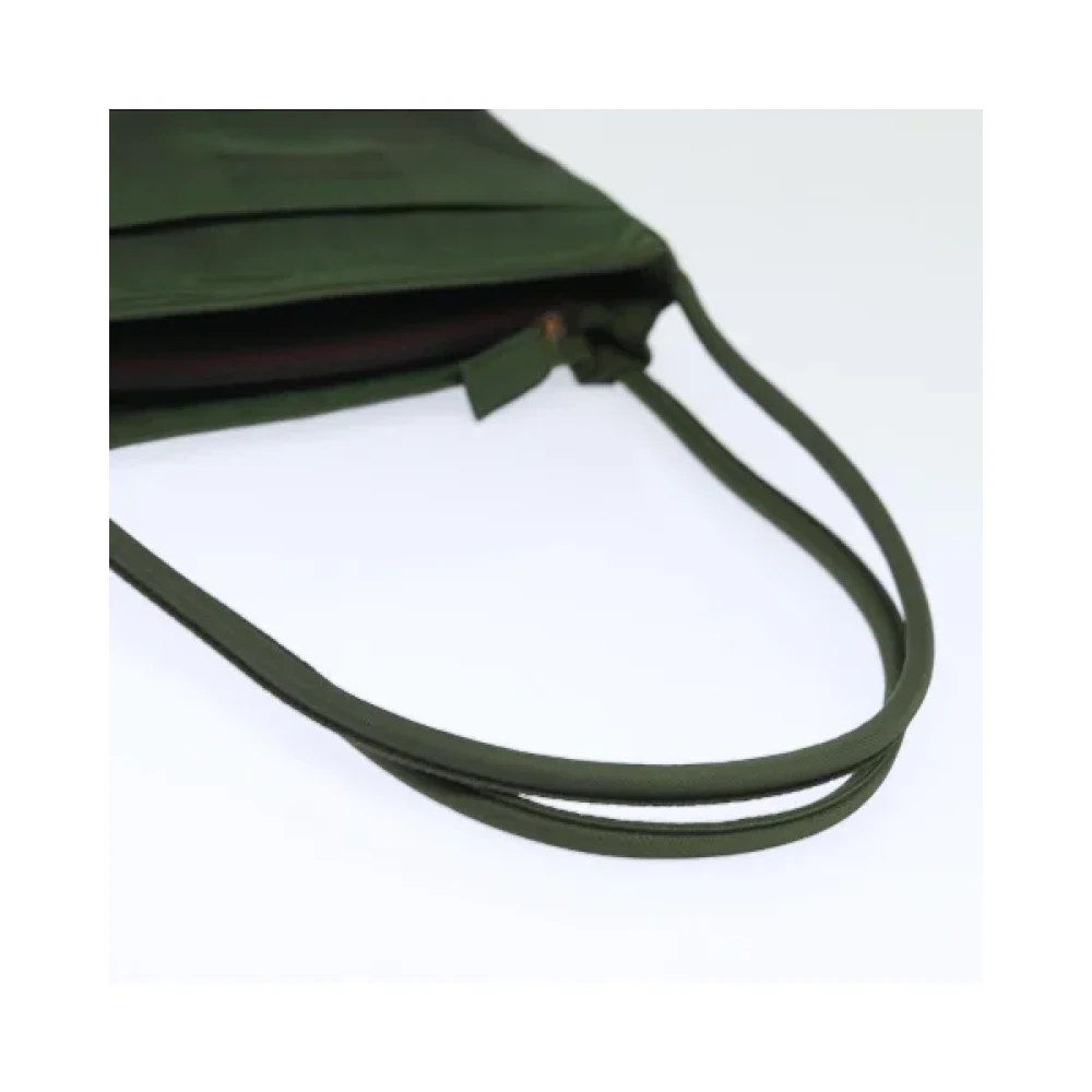 Prada Vintage Pre-owned Nylon handbags Green Dames