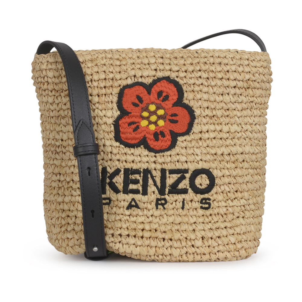 Boke Flower Straw Crossbody Tas Kenzo Schoudertassen Miinto.be