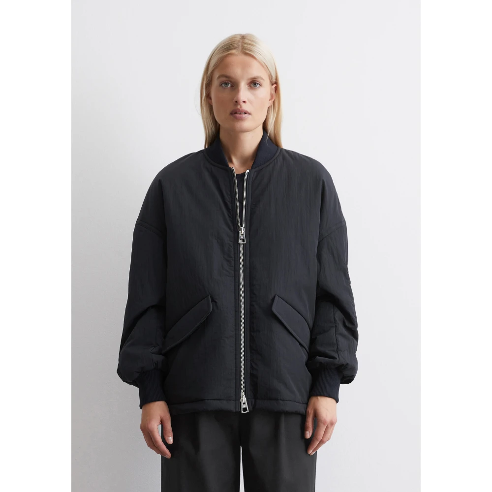 Marc O'Polo Lange blouson in relaxte stijl Beige Dames