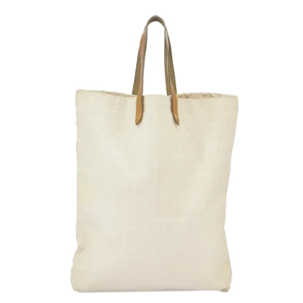 Hermès Vintage Pre-owned Canvas handbags Beige Dames
